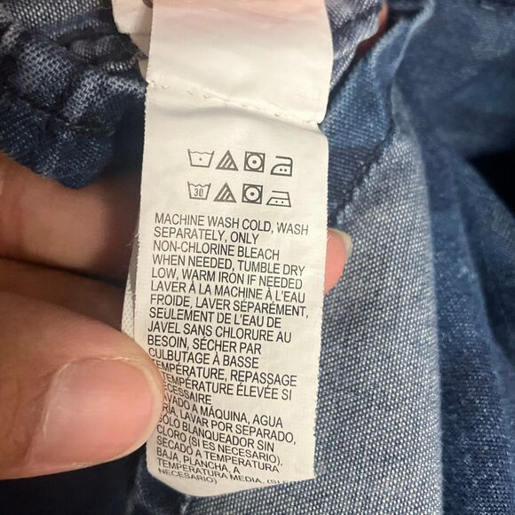 Lucky brand “California fit” camouflage denim pocket button up XXL #701 - Picture 5 of 9